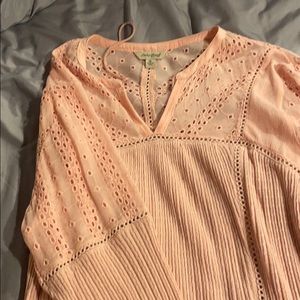Beautiful pink Lucky Brand top XL